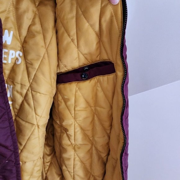 Cult of Individuality Men’s Maroon (gold quilt inside) Bomber Jacket Size XL - Picture 11 of 16